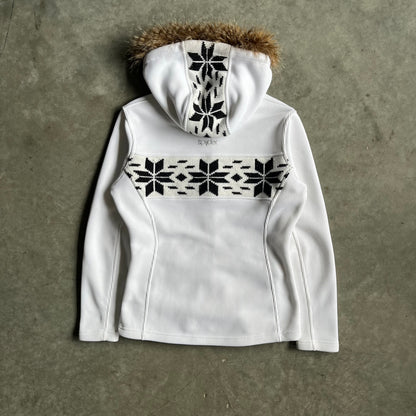 Y2K Spyder Women's Soiree Faux Fur Hood Zip-Up