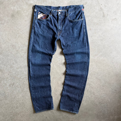A Bathing Ape Indigo Denim Star Embroidered Jeans