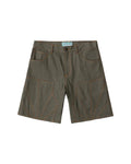 Brigade - Raw Denim Double Knee Shorts - Olive