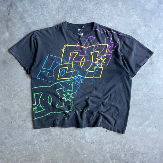Y2K DC Multi-Color Repeating Logo Print Tee