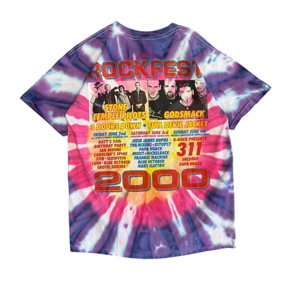 Vintage Rock Fest 2000 Tie Dye T Shirt