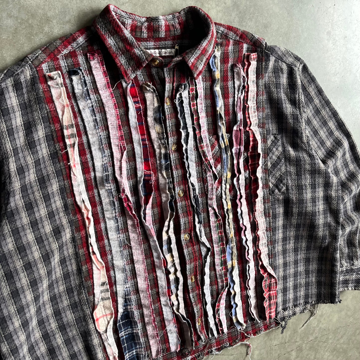 Rebuild By Needles 10 Cut Flannel Button Up Shirt