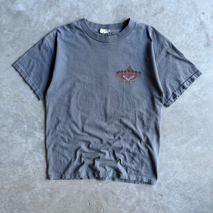 Y2K Hooters Lady & Bike Dark Gray Tee