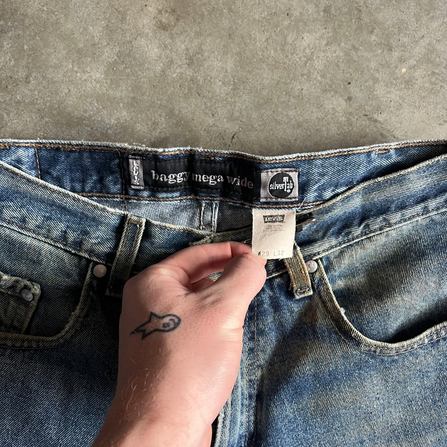 Vintage Levi’s Silvertab Baggy Mega Wide Mud Wash