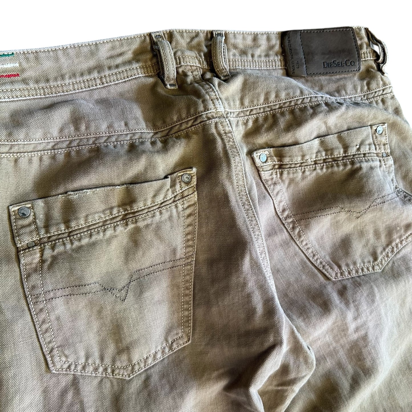 Y2K Diesel ‘Krayver’ Regular Slim Washed Khaki Pants