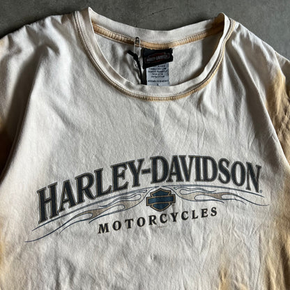 Vintage Big Barn Harley Davidson Tan Tie-Dye Tee