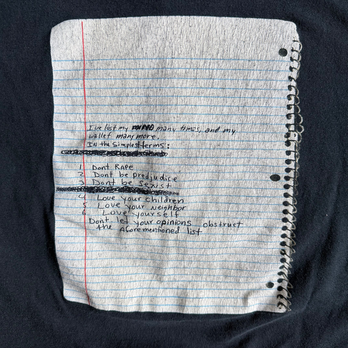 Y2K Kurt Cobain End Of Music Tribute T Shirt Nirvana