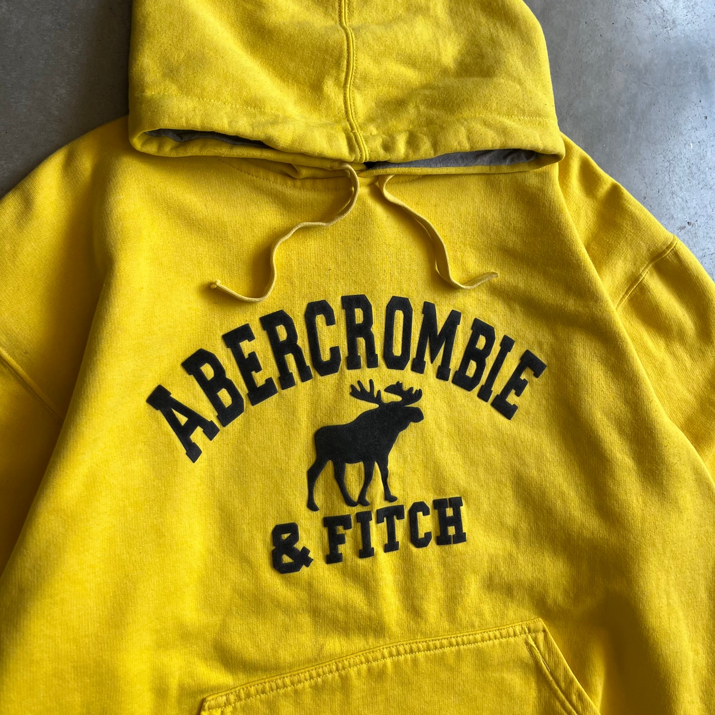 Y2K Abercrombie & Fitch Velour Lettering Hoodie