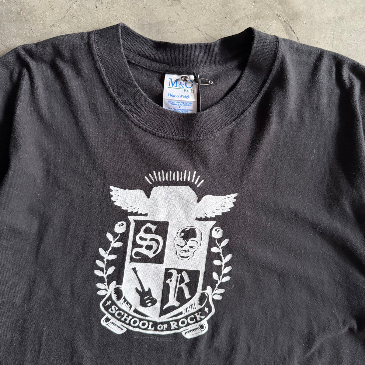 Y2K School Of Rock Black Graphic T Shirt