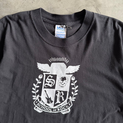 Y2K School Of Rock Black Graphic T Shirt