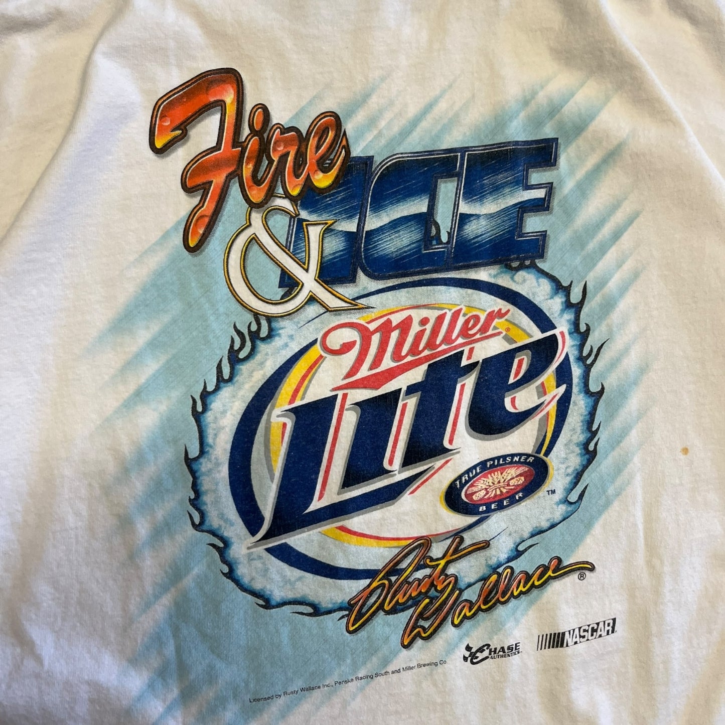 Vintage Rusty Wallace Fire & Ice NASCAR Tee