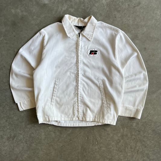 Vintage K Brand Farmer Bureau White Work Jacket