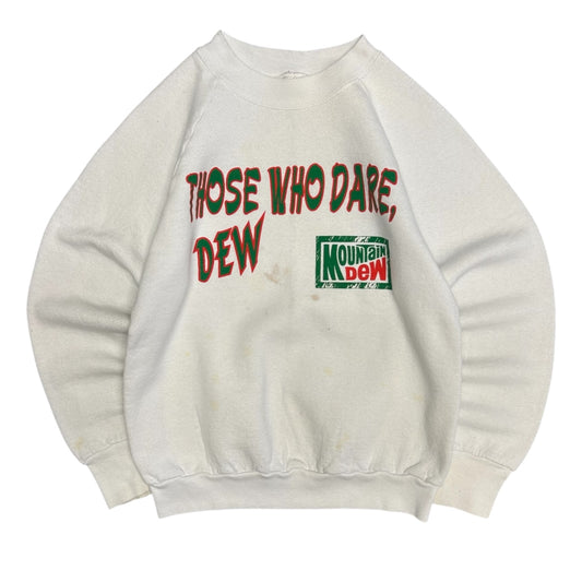 Vintage ‘Those Who Dare, Dew’ White Sweatshirt