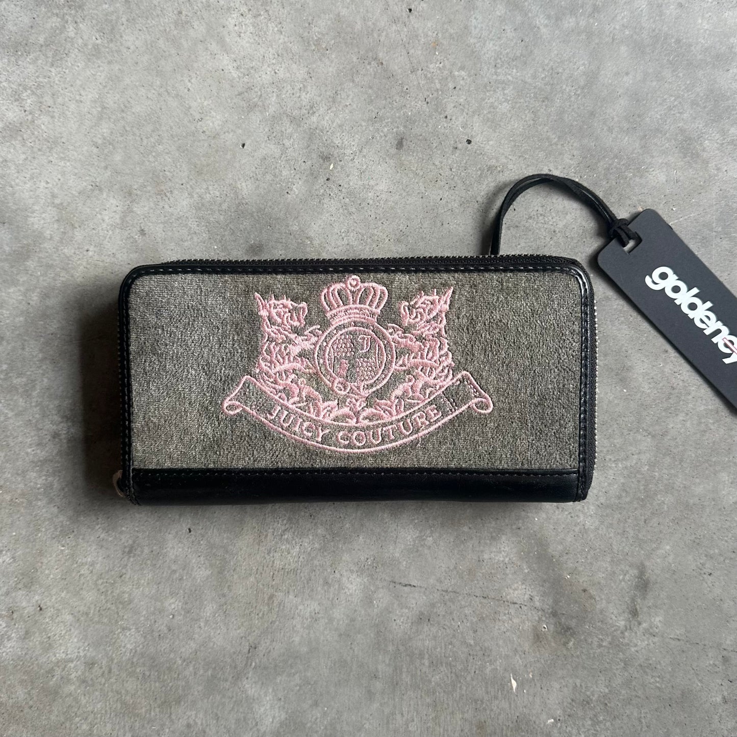 Juicy Couture Olive/Pink/Black Scottie Continental Wallet