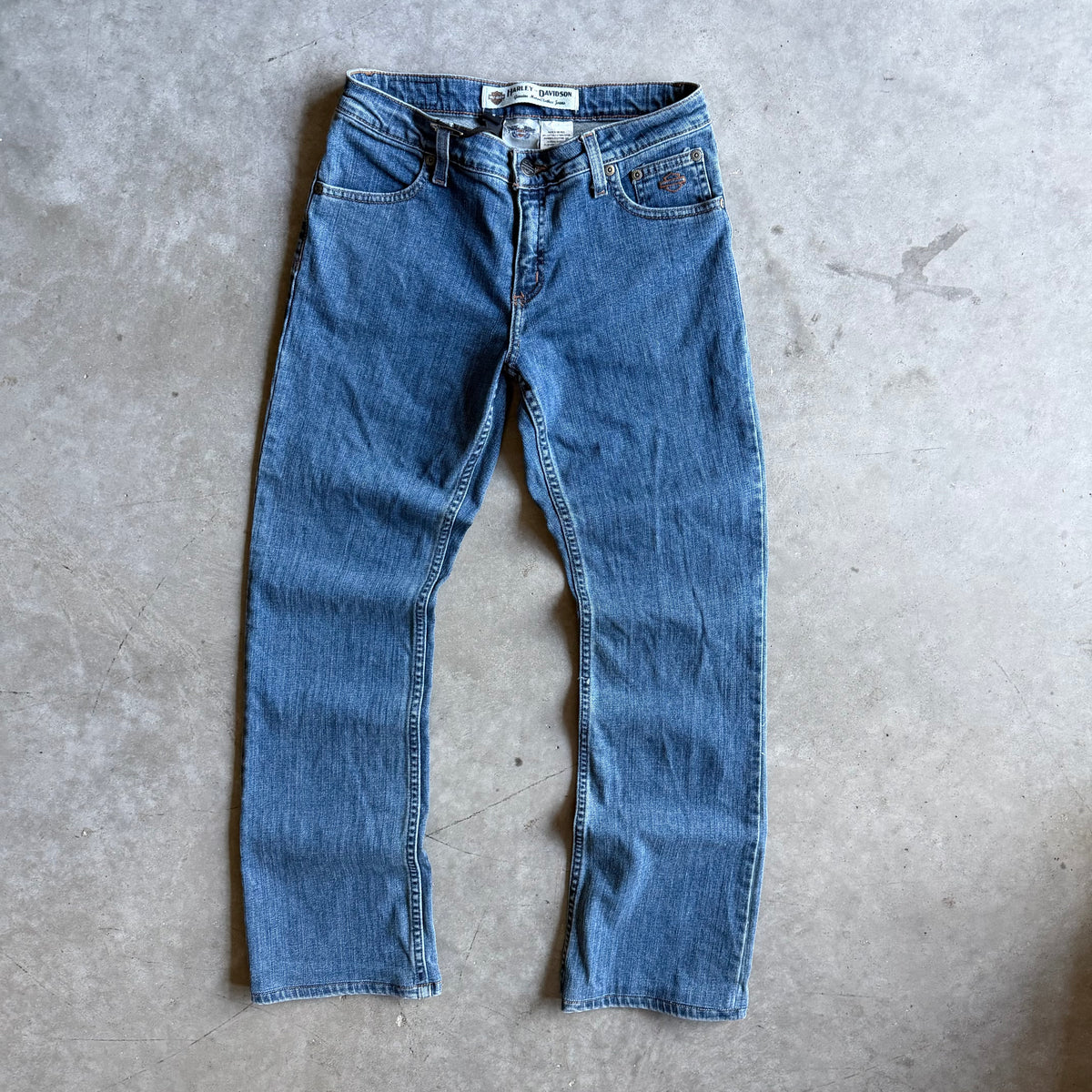 Y2K Women’s Harley Davidson Bootcut Blue Jeans