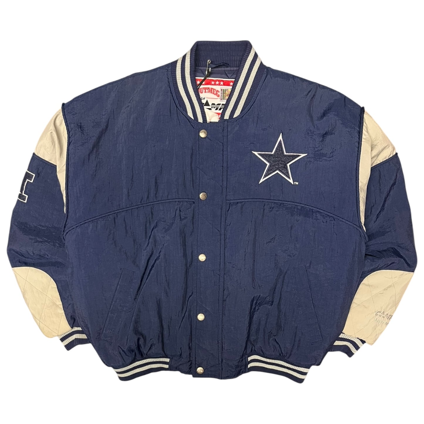 Vintage Nutmeg Dallas Cowboys Puffer Bomber Jacket