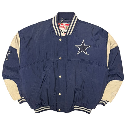 Vintage Nutmeg Dallas Cowboys Puffer Bomber Jacket