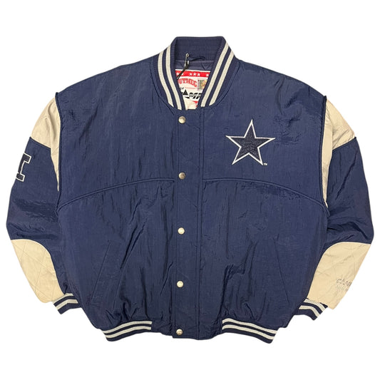 Vintage Nutmeg Dallas Cowboys Puffer Bomber Jacket