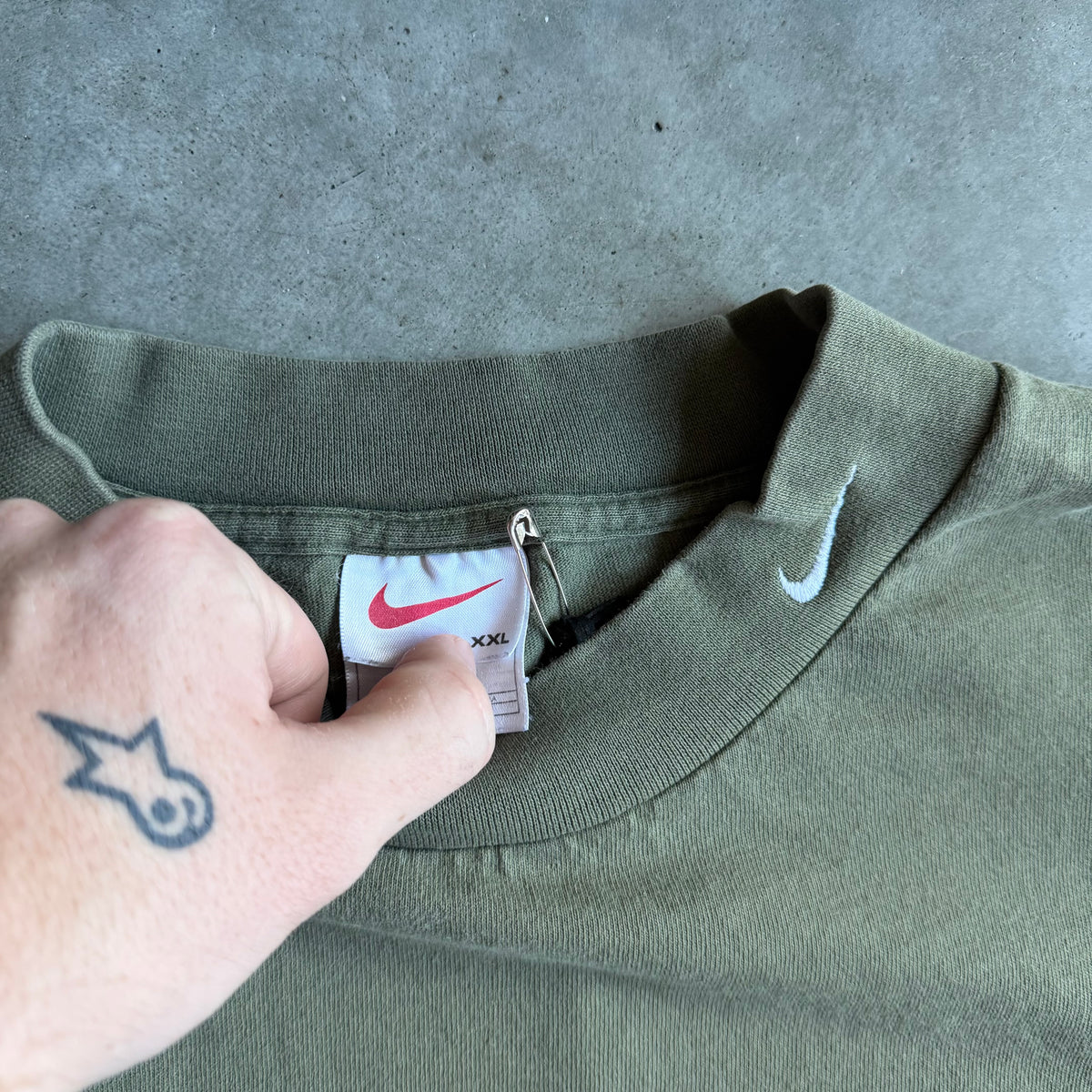 Vintage Nike Mock-Neck Swoosh Longsleeve Tee