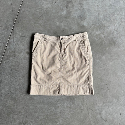 Women’s Y2K Axcess Khaki Pin Stripe Mini Skirt
