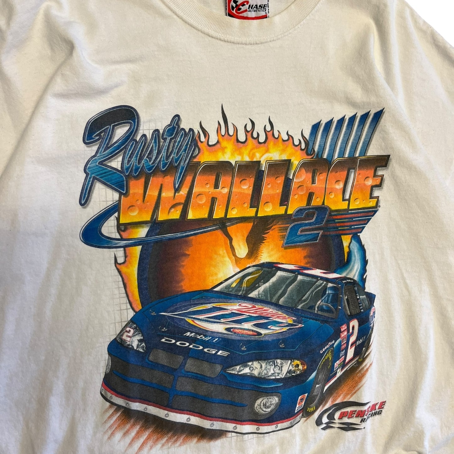 Vintage Rusty Wallace Fire & Ice NASCAR Tee