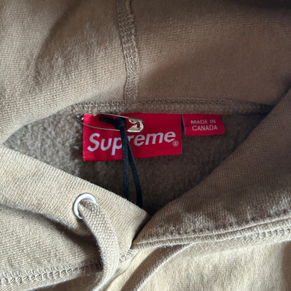 FW23 Supreme Box Logo Hoodie Dark Sand