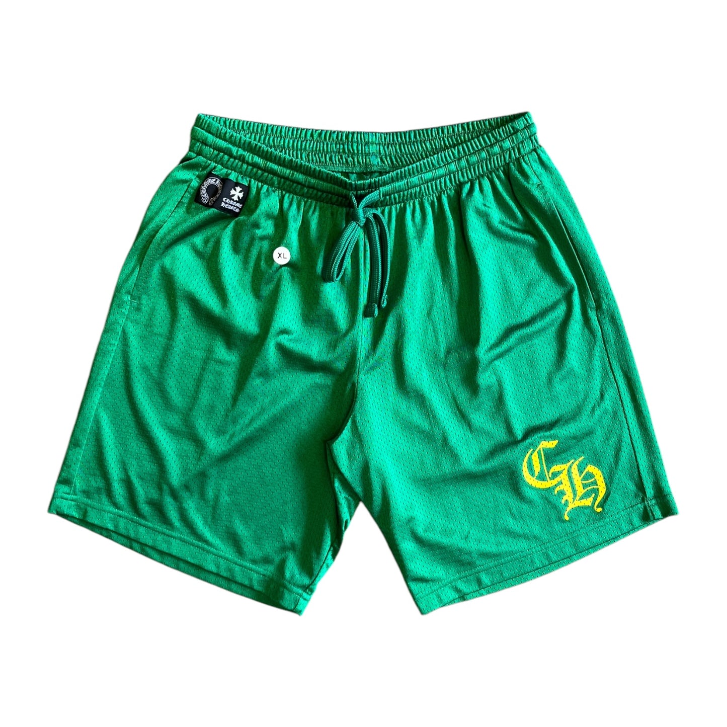 Chrome Hearts Varsity Mesh Shorts Green