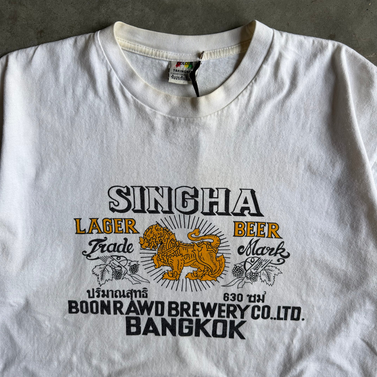 Y2K Singha Lager Beer Logo Tee