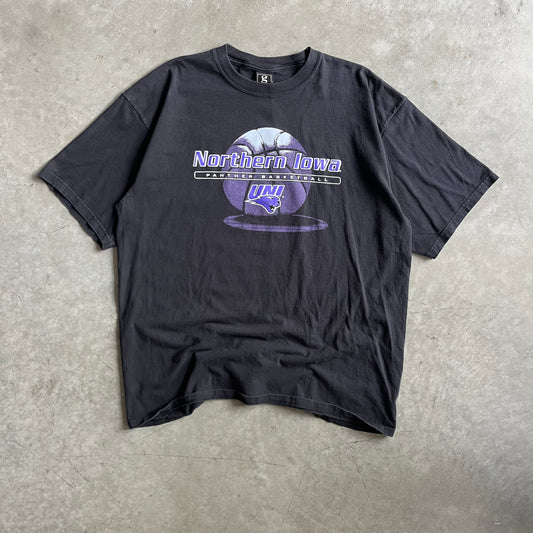 Vintage University Of Northern Iowa Panther Basketball Tee