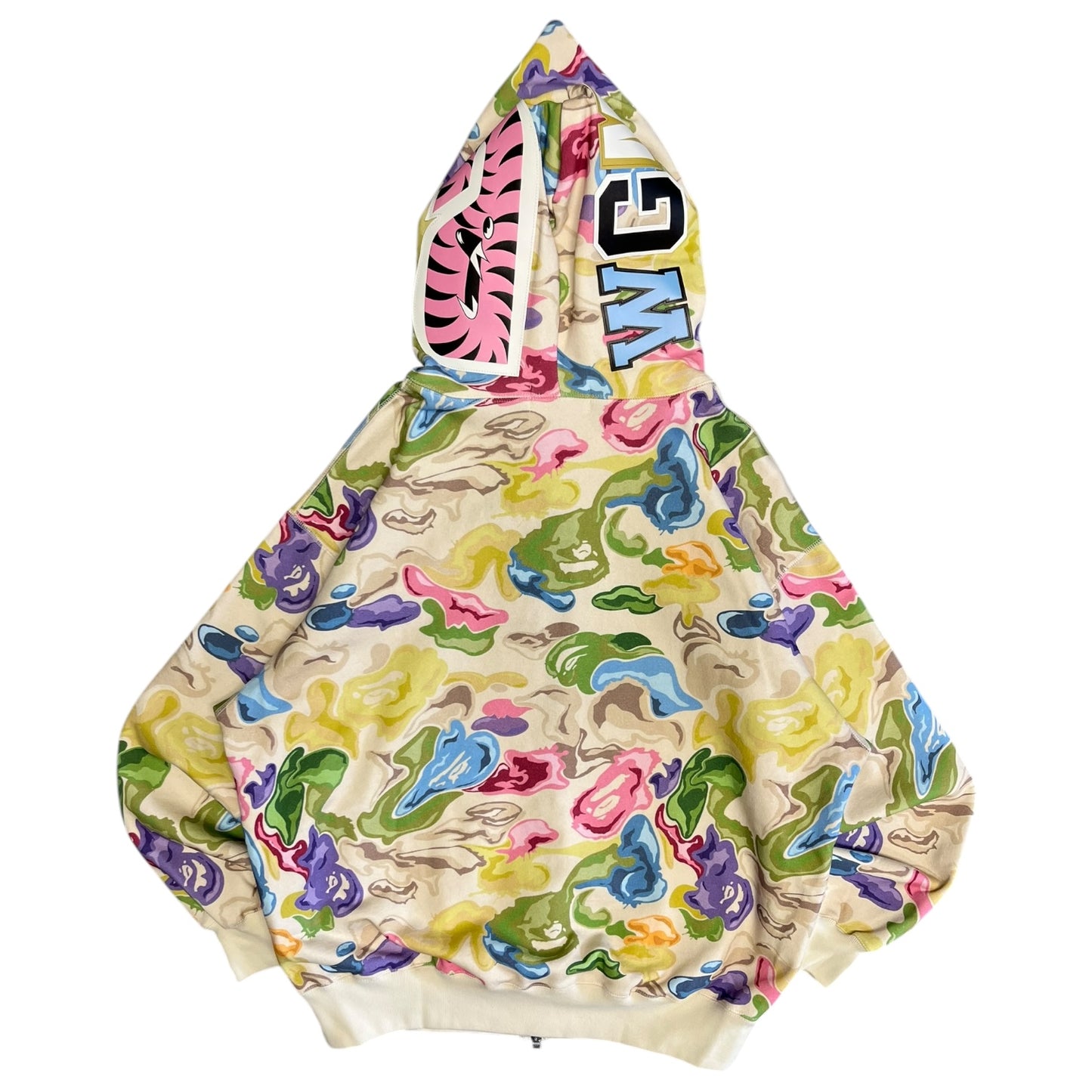 A Bathing Ape Art Camo Shark Full Zip Hoodie