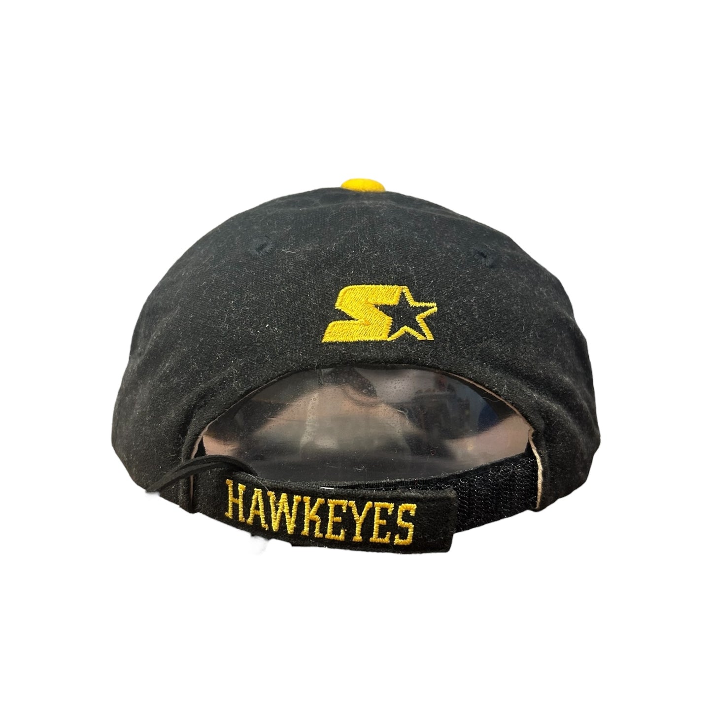 Vintage Iowa Hawkeyes Striped Brim Cap