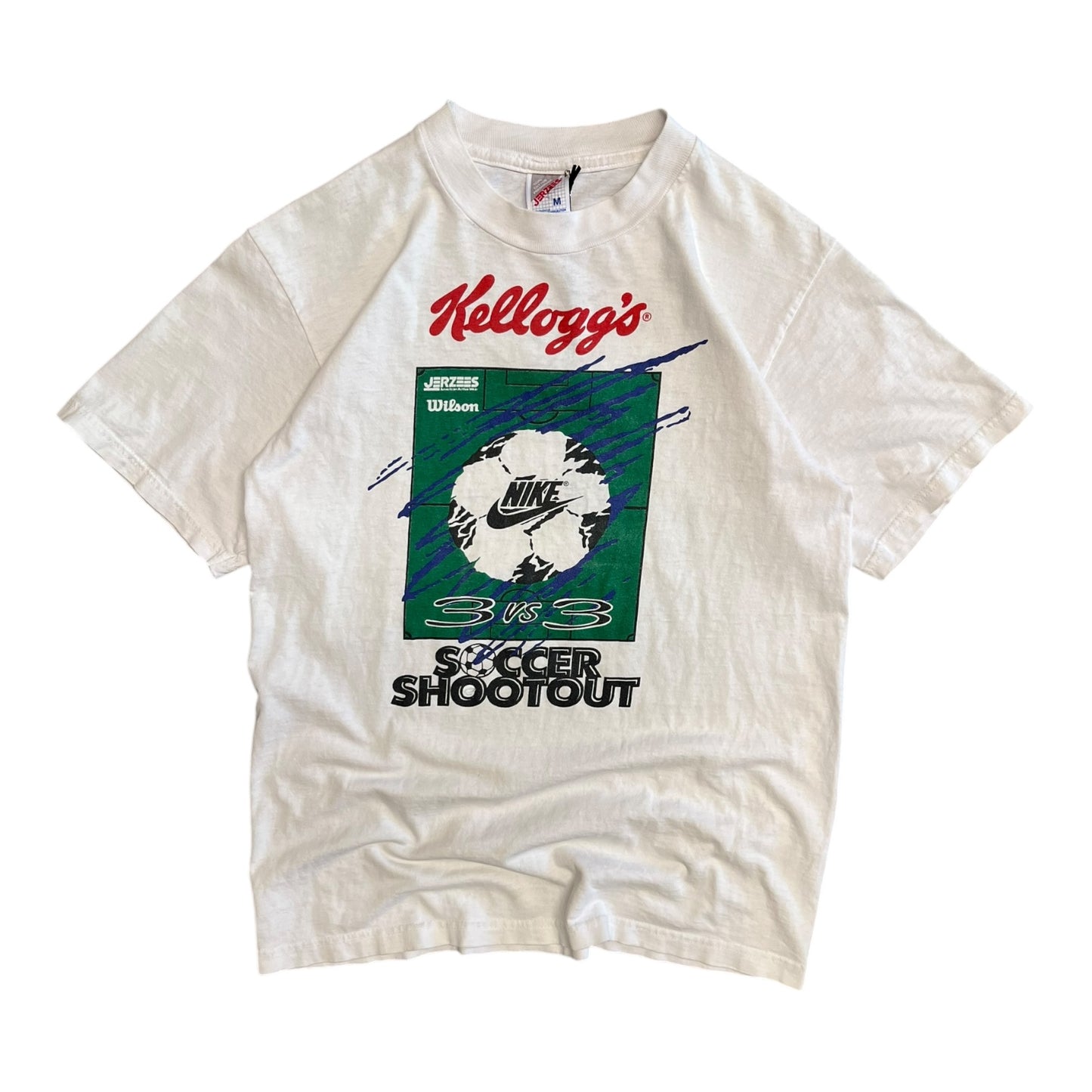 Vintage Nike Kelloggs 3 vs 3 Soccer Tee