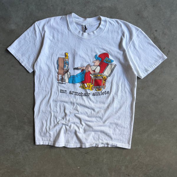 Vintage Mr Armchair Athlete Humor Tee