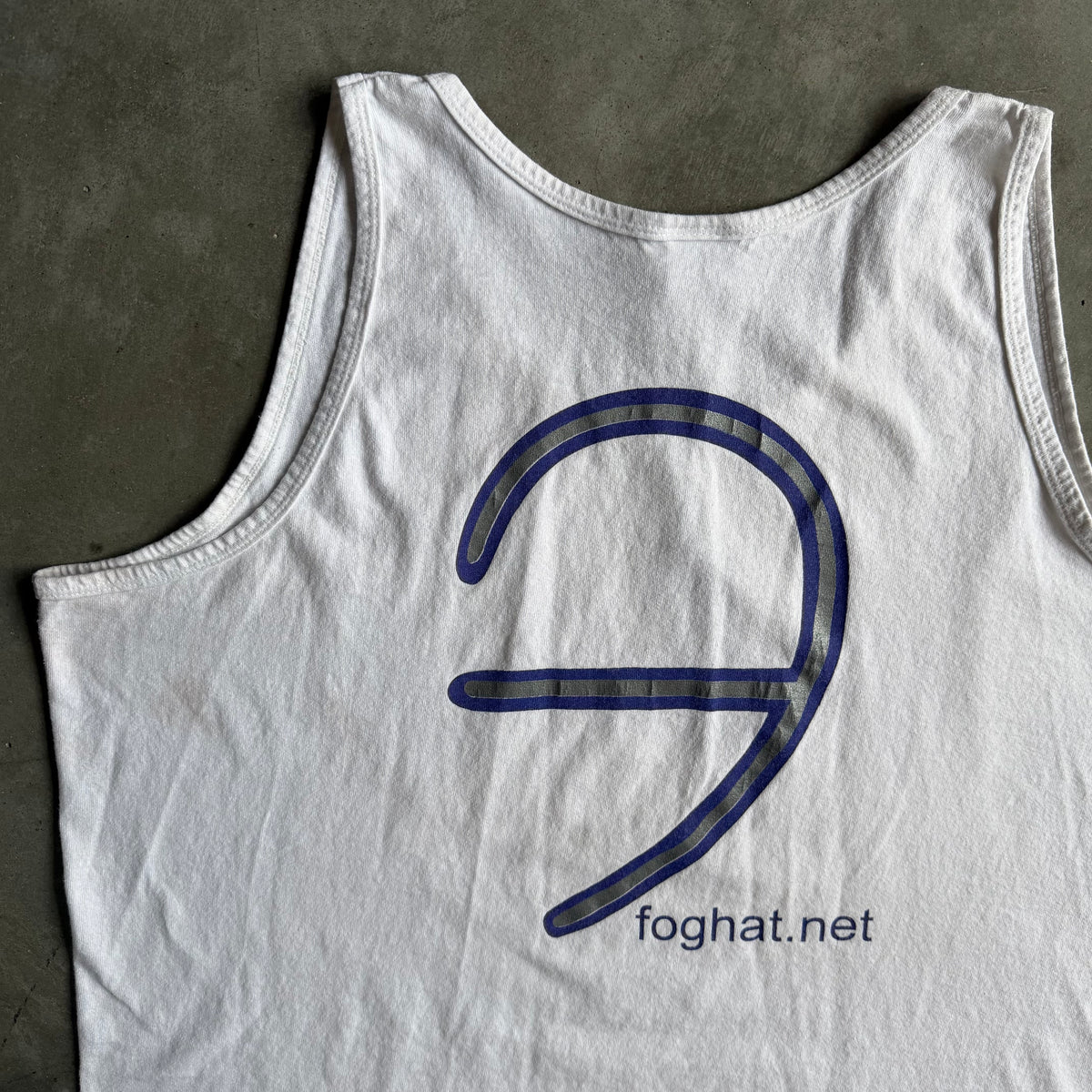 Vintage Foghat Abstract Drum Set Logo Sleeveless Tee