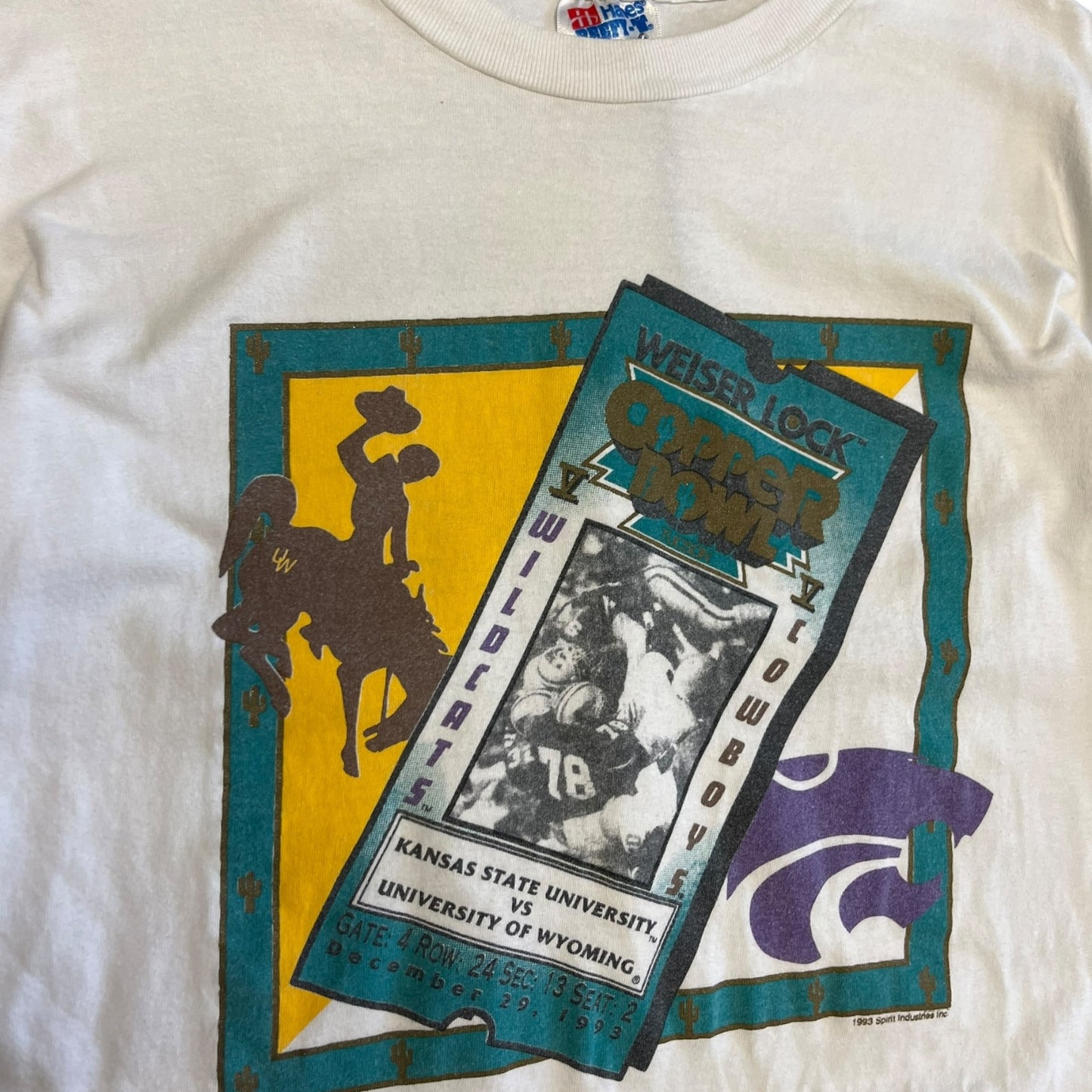 Vintage K-State v Wyoming Copper Bowl Tee