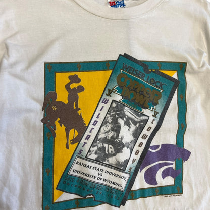 Vintage K-State v Wyoming Copper Bowl Tee