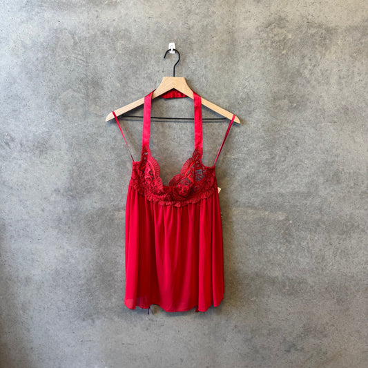 Women’s Y2K Dreamgirl Red Lace Slip