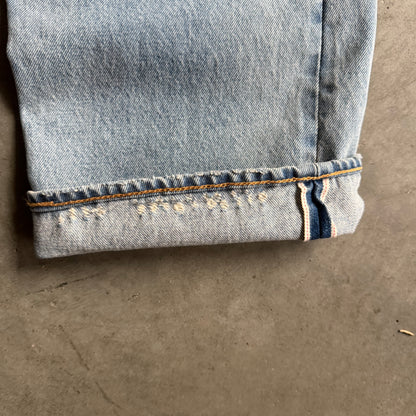 Levi’s LVC Lot 501 Turquoise Rivet Sashiko Redline Selvedge Jeans