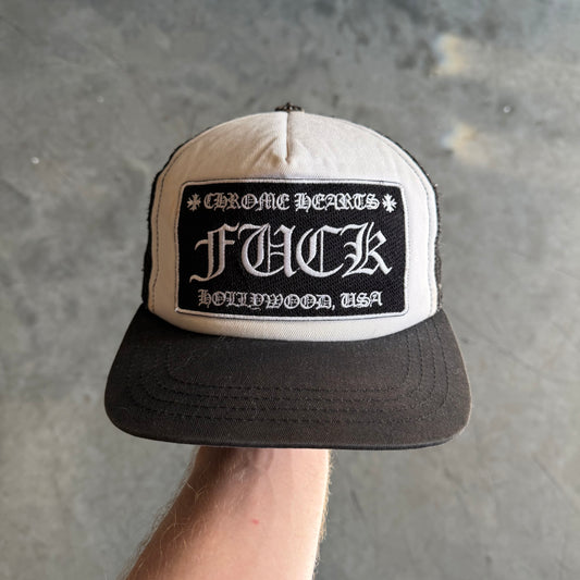 Vintage Chrome Hearts ‘Fuck’ Patch Trucker Hat