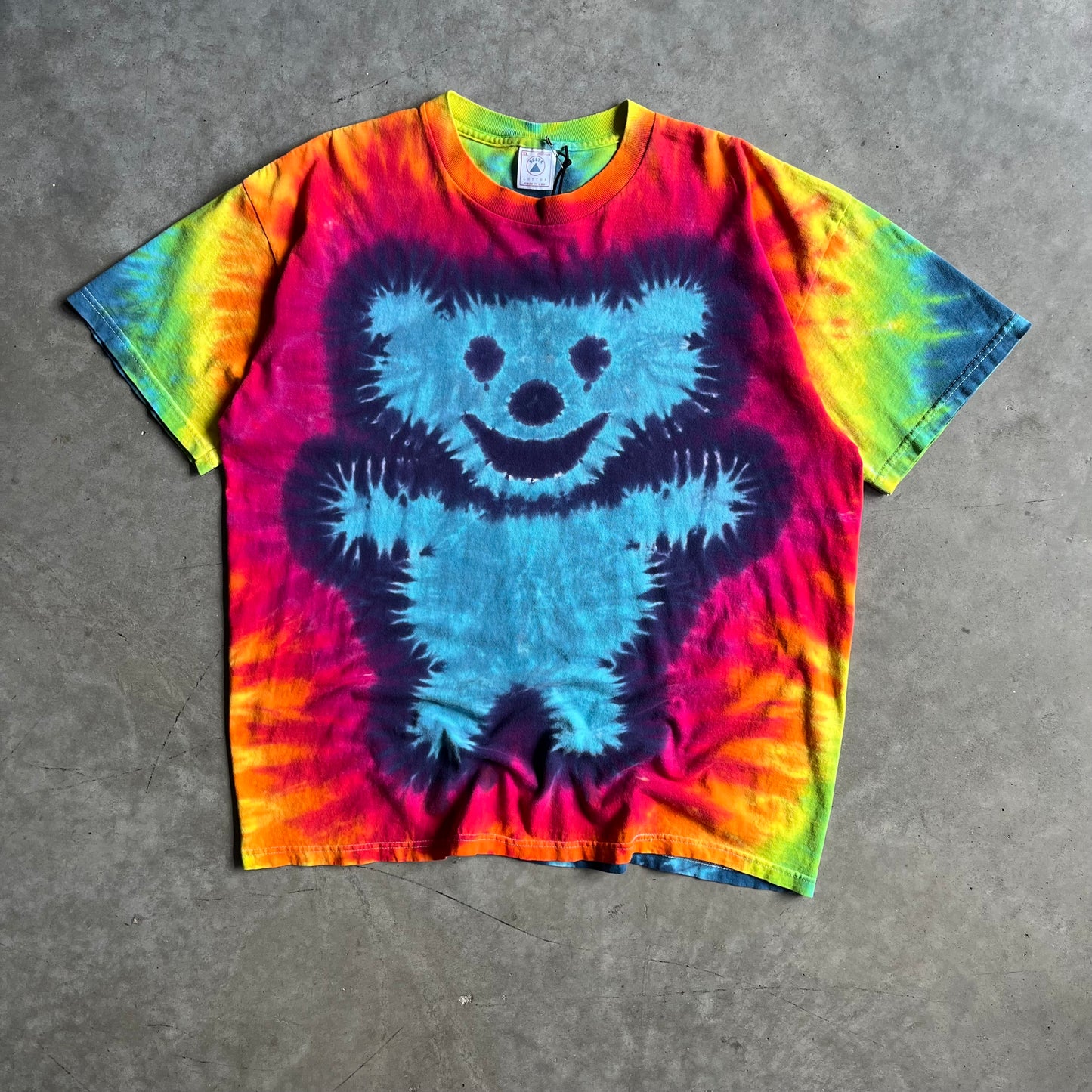 Vintage Grateful Dead Tie Dye Bear Steal Your Face T Shirt