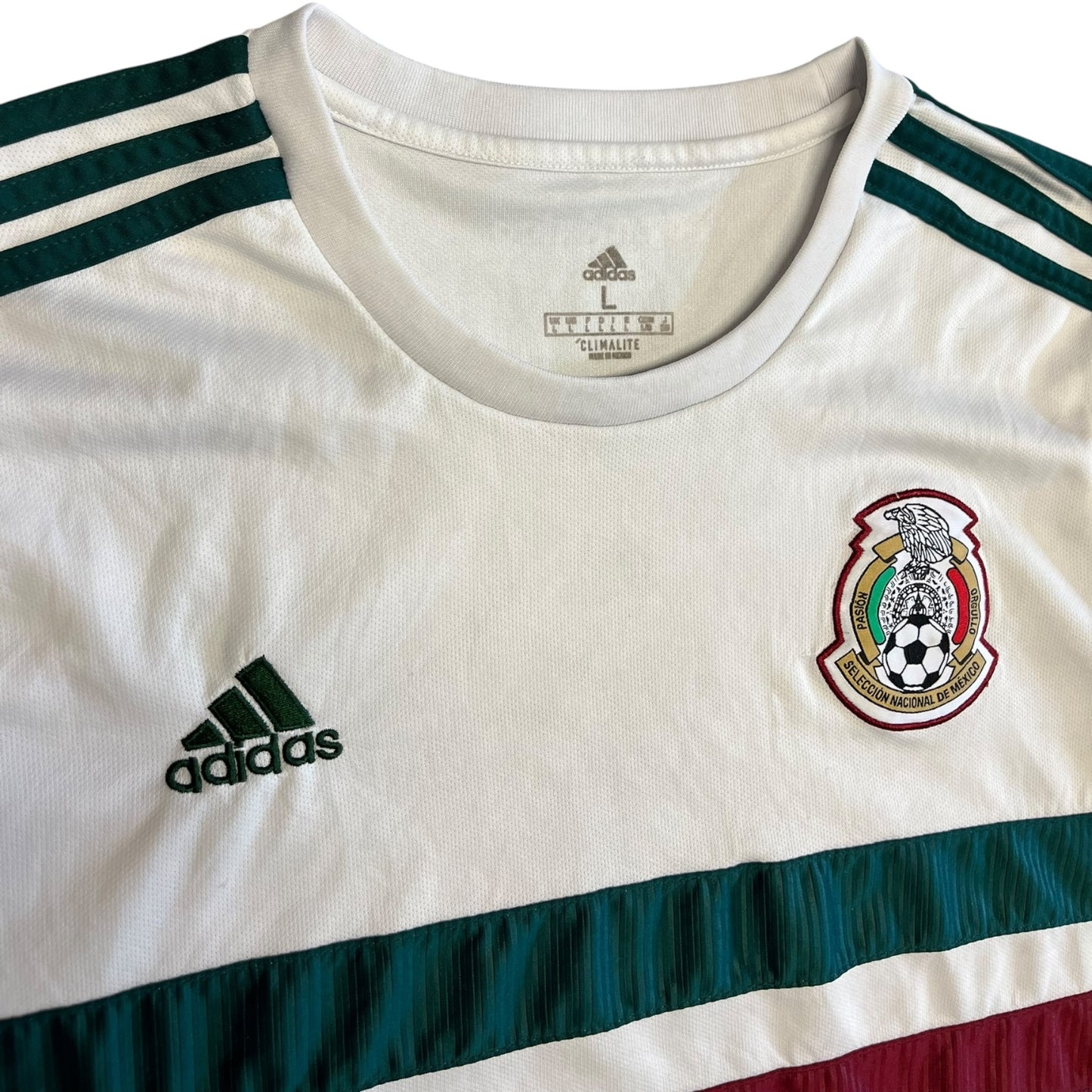 2018 adidas Mexico White Jersey