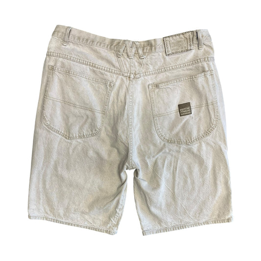 Y2K Blue Marithé + Francois Girbaud Authentic Tan Shorts ￼