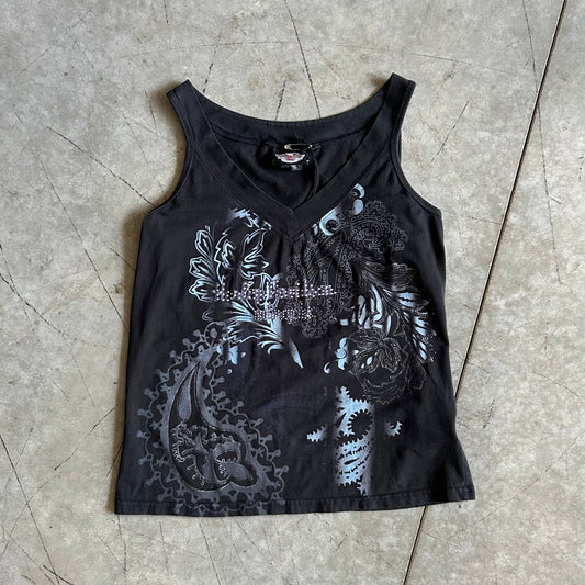 Women’s Y2K Harley Davidson Fairycore V Neck Tank
