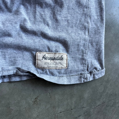 Y2K Aeropostale Navy Embroidered Logo Tee