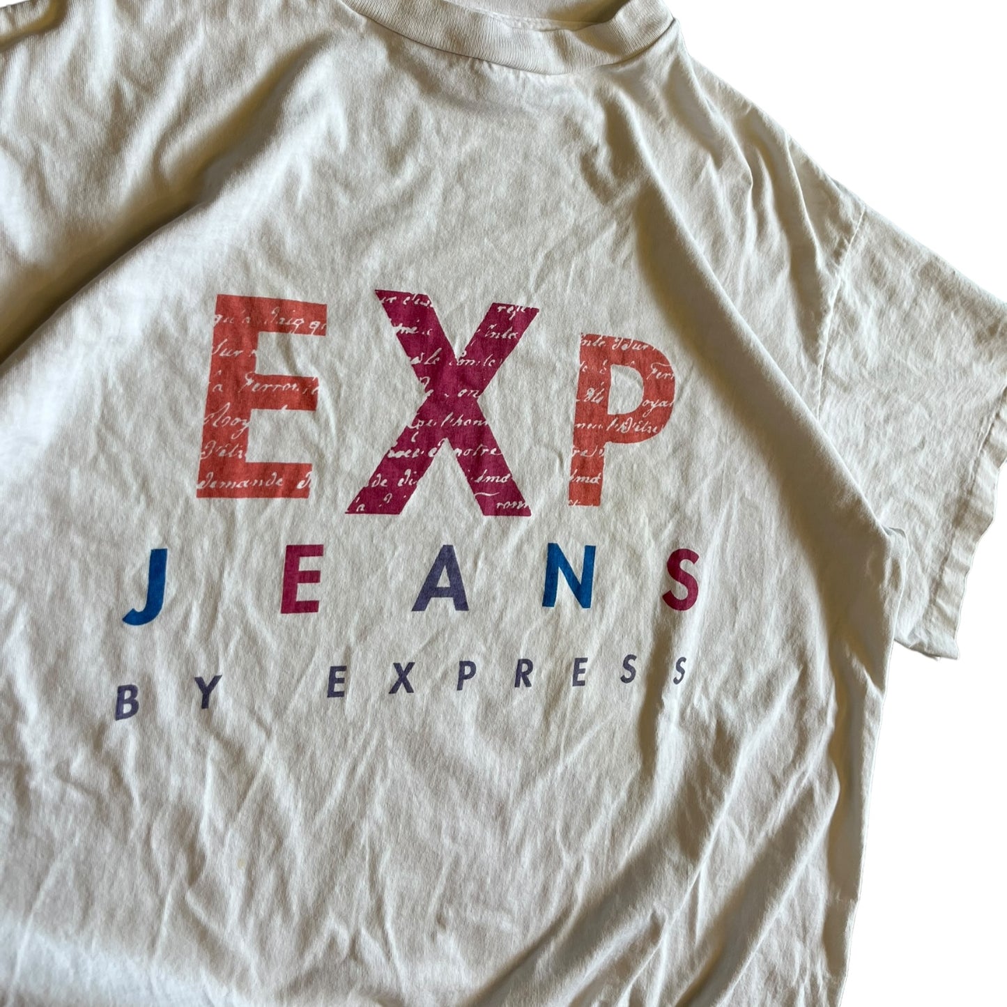 Vintage Express Jeans ‘EXP’ White Tee