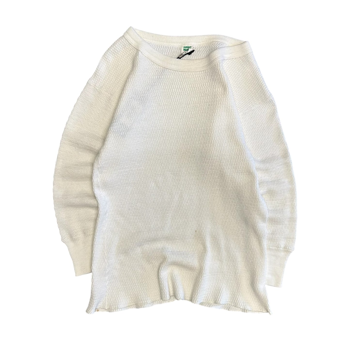 Vintage 70s Hanes Waffle Knit Thermal Longsleeve
