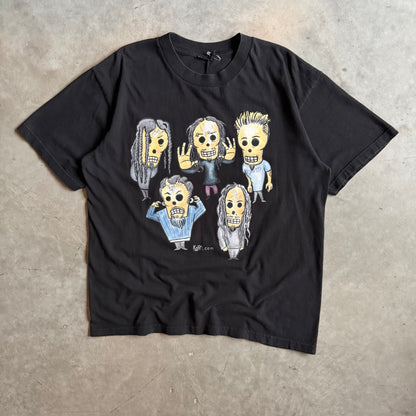 Vintage Korn Dia De Los Korn Skeleton Figure Signed T Shirt