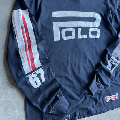 Vintage Polo Sport 67 L/S Navy Tee