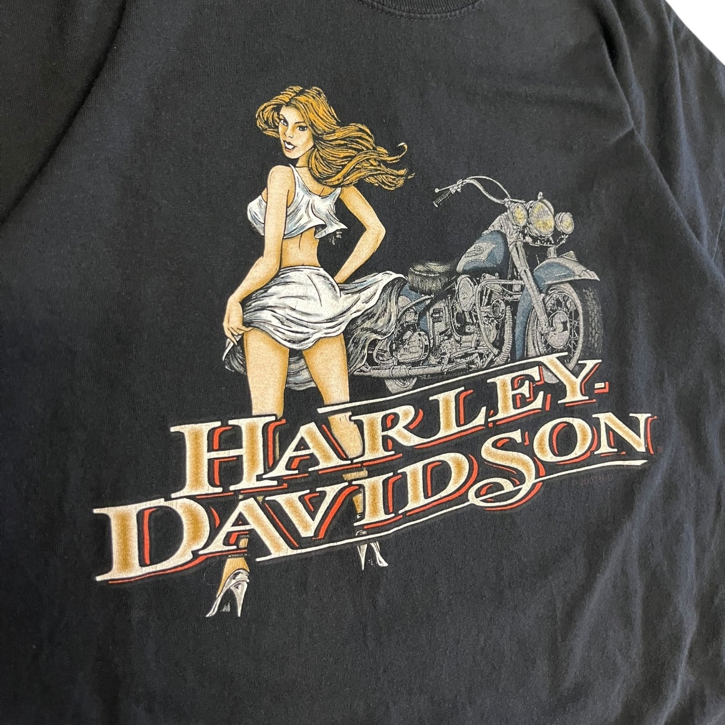 Y2K Harley Davidson Sport Center Women Tee