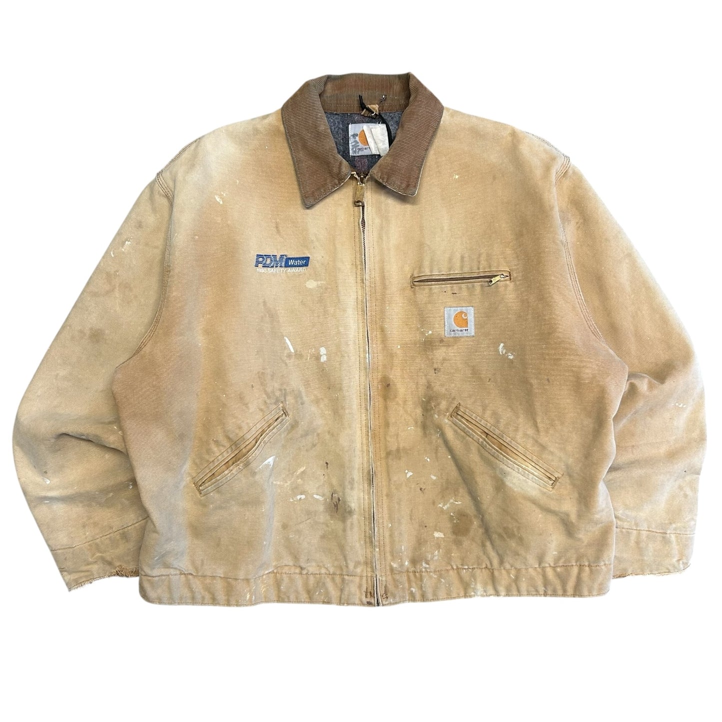 Carhartt ‘J97 BRN’ Distressed Brown Detroit Jacket